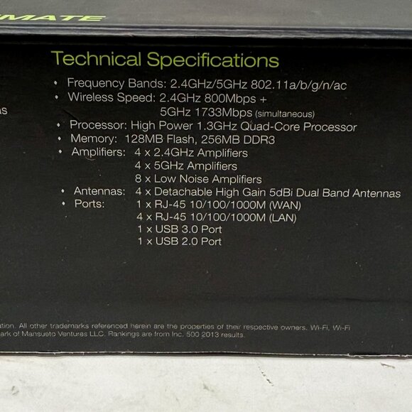 Amped RTA2600-R2 Wireless Athena-R2 High Power AC2600 Wi-Fi Router with MU-MIMO - Picture 7 of 12